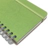 Cute but rugged, these notebooks have thick 85 pt board covers and a stabilizing double-spiral binding