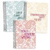 Set of 3 Pamela Barsky Journal Notebooks: Really Mediocre Writing, Embarrassingly Sappy Poetry, AND Sorta Funny Jokes-7.5 x 9.5 