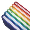 Durable, cloth-covered covers.