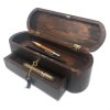 Locking Antique-Style Safe Box for Cigars, Jewelry, Love Letters