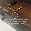 Locking Antique-Style Safe Box for Cigars, Jewelry, Love Letters