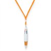 Super Cool 4-Color Pen with Lanyard in Safety Orange