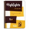 Highlights of My Life a Journal-spiral bound writing notebook journal, 7.5 x 9.5 inches, unlined with line drawing template
