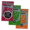 Original Pocket Sudoku Game Pads 3-Pack - 378 sudoku puzzles with answers, three skill levels per book