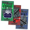 EXPERT Pocket Sudoku Game Pads 3-Pack -378 puzzles with answers, two difficult advanced master skill levels per book