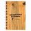 Graph Paper "Contractor's Handbook" Faux Wood Notebook, 6 x 9"