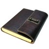 Italian Leather Latch Journal - Brown 6.5x8.5