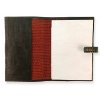 Safety Stripe Handmade Leather Journal