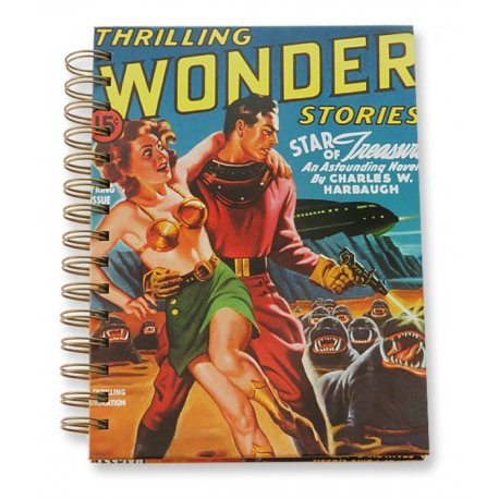 Sci-Fi Thriller Hardcover Wire-O Journal 