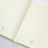 The interior pages are ivory lined with gray and kissed with a stylized giglio (lily), the symbol of Florence, where these are m