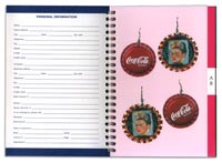 Inside: Tabbed Page A-B Cute Little Frida Earrings Beautifully Made from Mexican Coca-Cola Bottle Caps.