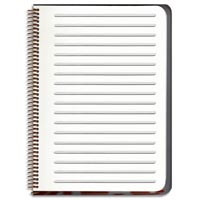 Inside Detail Motivational Notebook Journals/Set of 2-"My body is My temple" AND "I will not procrastinate": Designer Pamela Barsky Includes this Handy Line Drawing Template.